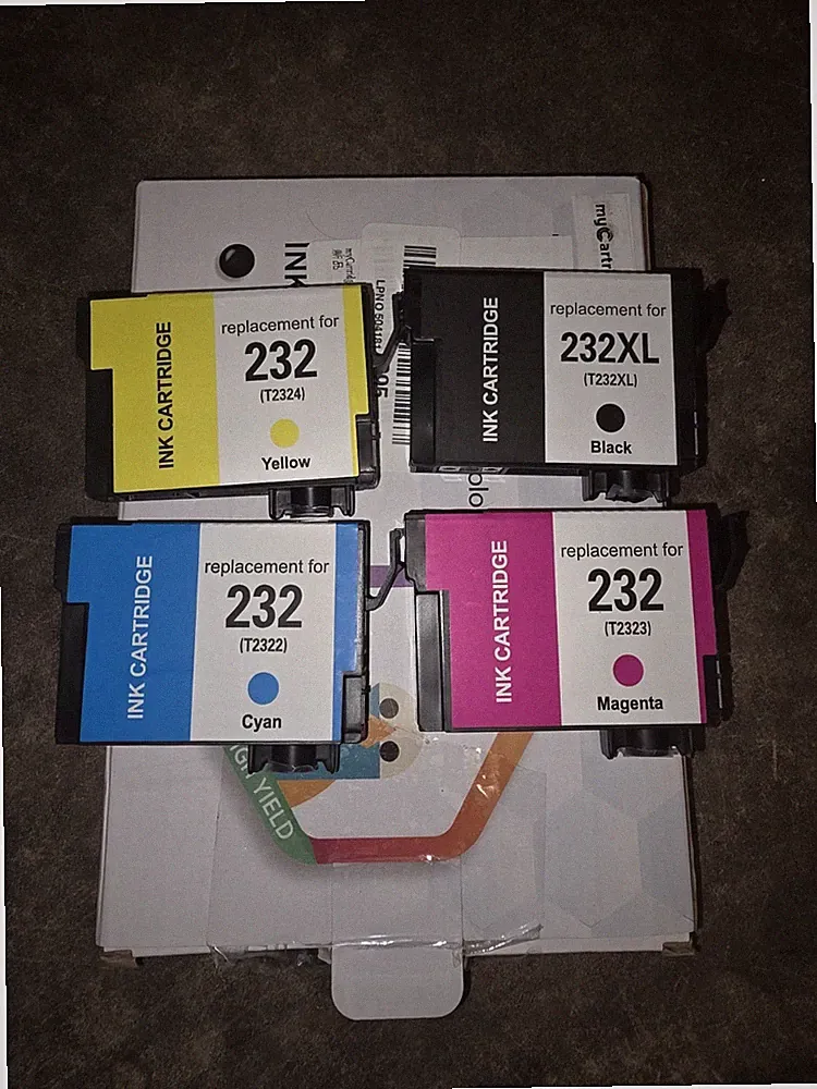 232XL Ink Cartridges Combo Pack: Black, Cyan, Magenta, Yellow - High Yield