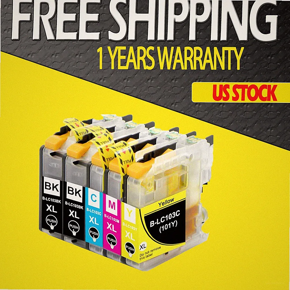 5 Pack LC103 XL Ink Cartridges for Professional Document Printing