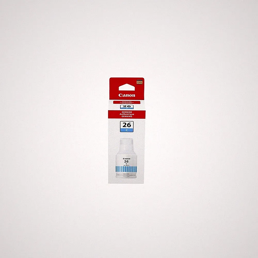 Canon GI 26 Cyan Inkjet Printer Ink Pigment for Sharp Color Documents