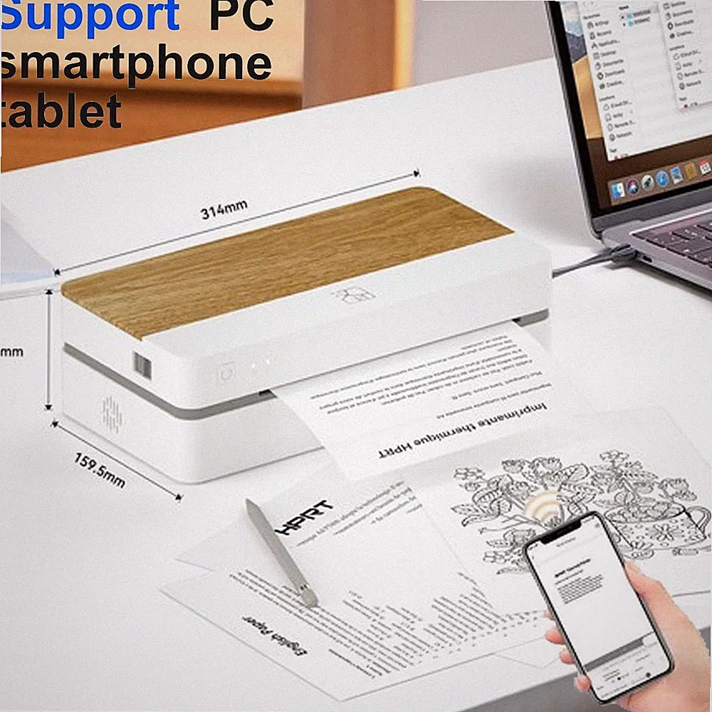 iDPRT Thermal Shipping Lable Printer A4 Wireless USB for Document iPhone Andriod